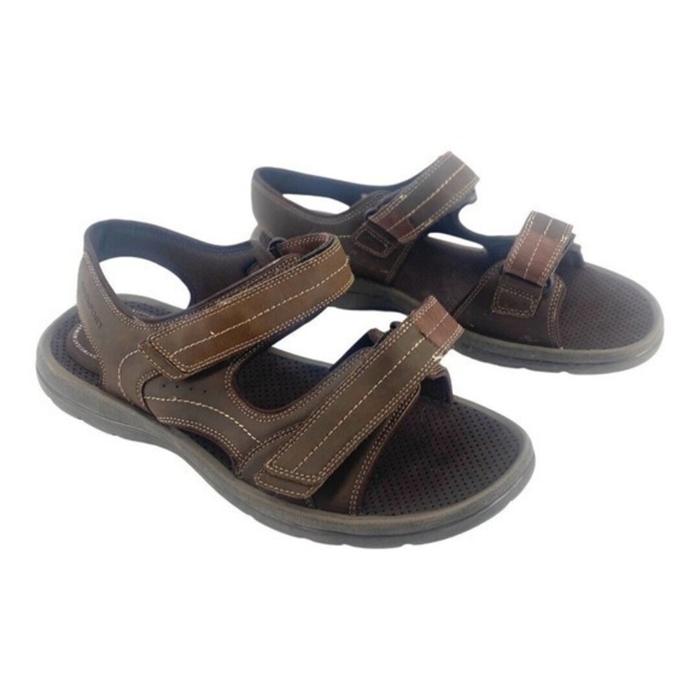 Rockport H80386‎ Leather Adjustable Outdoor Sport Trail Sandal Shoes Men's 14